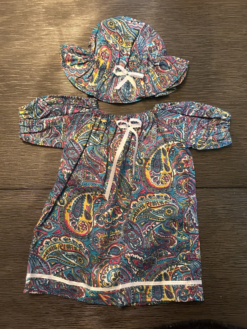 Cabbage Patch Sized Dress & Hat